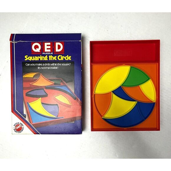 2 Vintage Hi-Q Puzzles Hexed &‎ Squaring Circles Peter Pan Playthings Games NEW - Picture 4 of 5